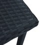 Mesita de centro de jardín ratán sintético negro 40x40x40 cm de vidaXL, Mesas de jardín - Ref: Foro24-48561, Precio: 29,54 €,...