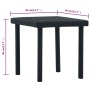 Mesita de centro de jardín ratán sintético negro 40x40x40 cm de vidaXL, Mesas de jardín - Ref: Foro24-48561, Precio: 29,54 €,...