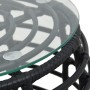 Set de mesa y sillas de jardín 3 piezas ratán sintético negro de vidaXL, Conjuntos de jardín - Ref: Foro24-48579, Precio: 226...