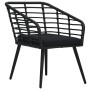 Set de mesa y sillas de jardín 3 piezas ratán sintético negro de vidaXL, Conjuntos de jardín - Ref: Foro24-48579, Precio: 226...