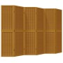 Biombo separador de 6 paneles madera maciza paulownia marrón de , Divisores de ambientes - Ref: Foro24-358825, Precio: 128,76...