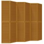 Biombo separador de 6 paneles madera maciza paulownia marrón de , Divisores de ambientes - Ref: Foro24-358827, Precio: 189,38...