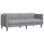 Sofá de 3 plazas tela gris claro de , Sofás - Ref: Foro24-372613, Precio: 254,89 €, Descuento: %