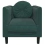 Armchair with dark green velvet cushion by , Sofas - Ref: Foro24-372624, Price: 157,86 €, Discount: %