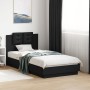 Estructura de cama con cabecero y luces LED negro 75x190 cm de , Camas y somieres - Ref: Foro24-3210067, Precio: 164,81 €, De...