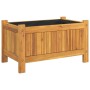 Jardinera con forro madera maciza de acacia 54x31x30 cm de , Maceteros y jardineras - Ref: Foro24-366429, Precio: 47,92 €, De...