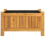 Jardinera con forro madera maciza de acacia 54x31x30 cm de , Maceteros y jardineras - Ref: Foro24-366429, Precio: 47,92 €, De...