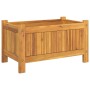 Jardinera con forro madera maciza de acacia 54x31x30 cm de , Maceteros y jardineras - Ref: Foro24-366429, Precio: 47,92 €, De...