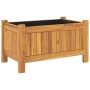 Jardinera con forro madera maciza de acacia 54x31x30 cm de , Maceteros y jardineras - Ref: Foro24-366429, Precio: 47,92 €, De...