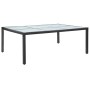 Mesa de comedor de jardín negro 200x150x74 cm ratán sintético de vidaXL, Mesas de jardín - Ref: Foro24-46129, Precio: 179,26 ...