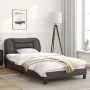 Estructura cama con luces LED cuero sintético gris 100x200 cm de , Camas y somieres - Ref: Foro24-3213916, Precio: 162,71 €, ...
