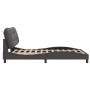 Estructura cama con luces LED cuero sintético gris 140x200 cm de , Camas y somieres - Ref: Foro24-3213937, Precio: 225,25 €, ...