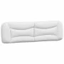 Bed frame with LED light PE leather white black 180x200 cm by , Beds and slatted bases - Ref: Foro24-3213954, Price: 267,76 €...