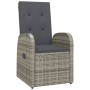 Sillones de jardín reclinables con cojines 2 uds ratán PE gris de , Sillas de jardín - Ref: Foro24-319539, Precio: 273,50 €, ...