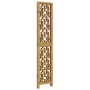 Biombo separador de 4 paneles madera maciza paulownia marrón de , Divisores de ambientes - Ref: Foro24-358867, Precio: 106,65...