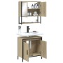 Set de muebles de baño 2 pzas madera contrachapada roble Sonoma de , Muebles de baño - Ref: Foro24-3214661, Precio: 122,50 €,...