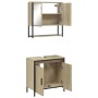 Set de muebles de baño 2 pzas madera contrachapada roble Sonoma de , Muebles de baño - Ref: Foro24-3214661, Precio: 122,50 €,...