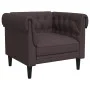 Sillón Chesterfield de tela marrón oscuro de , Sofás - Ref: Foro24-372541, Precio: 162,37 €, Descuento: %