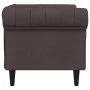 Sillón Chesterfield de tela marrón oscuro de , Sofás - Ref: Foro24-372541, Precio: 162,37 €, Descuento: %