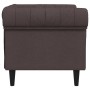 Sillón Chesterfield de tela marrón oscuro de , Sofás - Ref: Foro24-372541, Precio: 164,80 €, Descuento: %
