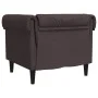 Sillón Chesterfield de tela marrón oscuro de , Sofás - Ref: Foro24-372541, Precio: 162,37 €, Descuento: %
