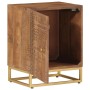 Mesita de noche madera maciza de mango y hierro 40x30x50 cm de , Mesitas de noche - Ref: Foro24-371994, Precio: 76,90 €, Desc...
