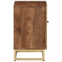 Mesita de noche madera maciza de mango y hierro 40x30x50 cm de , Mesitas de noche - Ref: Foro24-371994, Precio: 76,90 €, Desc...