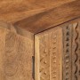 Mesita de noche madera maciza de mango y hierro 40x30x50 cm de , Mesitas de noche - Ref: Foro24-371994, Precio: 76,90 €, Desc...