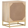 Mesita de noche madera maciza de mango y hierro 40x30x50 cm de , Mesitas de noche - Ref: Foro24-372019, Precio: 153,14 €, Des...