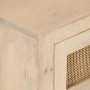 Mesita de noche madera maciza de mango y hierro 40x30x50 cm de , Mesitas de noche - Ref: Foro24-372019, Precio: 153,14 €, Des...