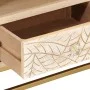 Mueble de TV madera maciza de mango y hierro 110x30x40 cm de , Almacenamiento para CD y DVD - Ref: Foro24-372012, Precio: 160...