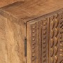 Mueble de TV madera maciza de mango y hierro 110x30x40 cm de , Almacenamiento para CD y DVD - Ref: Foro24-371996, Precio: 232...