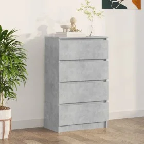 Aparador de madera contrachapada gris hormigón 60x35x98,5 cm de vidaXL, Aparadores - Ref: Foro24-800535, Precio: 90,21 €, Des...