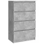 Aparador de madera contrachapada gris hormigón 60x35x98,5 cm de vidaXL, Aparadores - Ref: Foro24-800535, Precio: 90,21 €, Des...