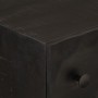 Cómoda madera maciza de mango y hierro negro 55x30x76 cm de , Taquillas y armarios de almacenamiento - Ref: Foro24-372006, Pr...