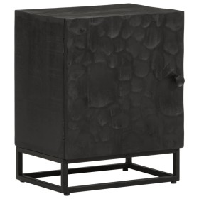Mesita de noche madera maciza mango y hierro negro 40x30x50 cm de , Mesitas de noche - Ref: Foro24-372004, Precio: 83,27 €, D...