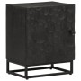 Mesita de noche madera maciza mango y hierro negro 40x30x50 cm de , Mesitas de noche - Ref: Foro24-372004, Precio: 83,27 €, D...
