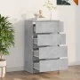 Aparador de madera contrachapada gris hormigón 60x35x98,5 cm de vidaXL, Aparadores - Ref: Foro24-800535, Precio: 90,21 €, Des...