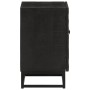 Mesita de noche madera maciza mango y hierro negro 40x30x50 cm de , Mesitas de noche - Ref: Foro24-372004, Precio: 83,27 €, D...