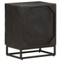 Mesita de noche madera maciza mango y hierro negro 40x30x50 cm de , Mesitas de noche - Ref: Foro24-372004, Precio: 83,27 €, D...