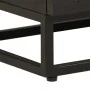 Solid mango wood and black iron bedside table 40x30x50 cm by , Nightstands - Ref: Foro24-372004, Price: 82,50 €, Discount: %