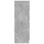 Aparador de madera contrachapada gris hormigón 60x35x98,5 cm de vidaXL, Aparadores - Ref: Foro24-800535, Precio: 90,21 €, Des...
