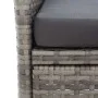 Banco de jardín 2 plazas con mesita ratán sintético gris 143 cm de vidaXL, Bancos de jardín - Ref: Foro24-46147, Precio: 181,...