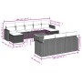 Set de sofás de jardín 11 pzas y cojines ratán sintético negro de , Conjuntos de jardín - Ref: Foro24-3256672, Precio: 639,90...