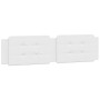 Cabecero de cama acolchado cuero sintético blanco 200 cm de , Cabeceros y pies de cama - Ref: Foro24-374884, Precio: 59,24 €,...