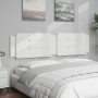 Cabecero de cama acolchado cuero sintético blanco 200 cm de , Cabeceros y pies de cama - Ref: Foro24-374884, Precio: 59,24 €,...