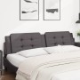 Cabecero de cama acolchado cuero sintético gris 200 cm de , Cabeceros y pies de cama - Ref: Foro24-374886, Precio: 51,09 €, D...