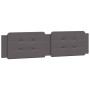 Cabecero de cama acolchado cuero sintético gris 200 cm de , Cabeceros y pies de cama - Ref: Foro24-374886, Precio: 51,09 €, D...