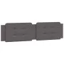 Gray synthetic leather padded bed headboard 200 cm by , Headboards and footboards - Ref: Foro24-374886, Price: 49,56 €, Disco...