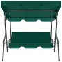 Banco columpio de jardín tela verde 170x110x153 cm de vidaXL, Balancines de jardín - Ref: Foro24-48556, Precio: 165,36 €, Des...